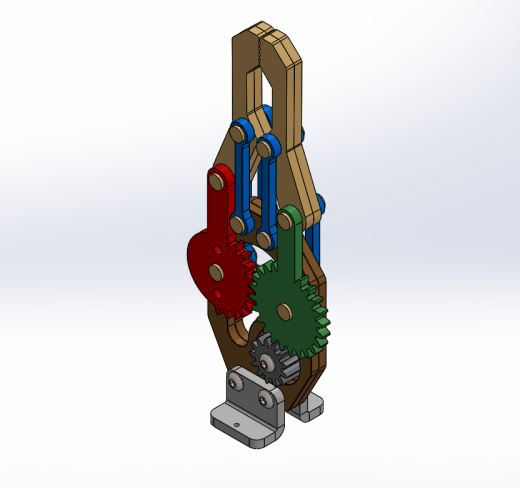 obotic-arm-gripper机械臂夹持机构3D图纸 Solidworks设计缩略图